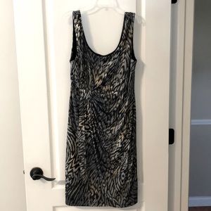 Womens animal print cocktail dress